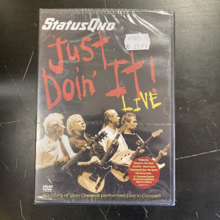 Status Quo - Just Doin' It Live DVD (avaamaton) -hard rock-